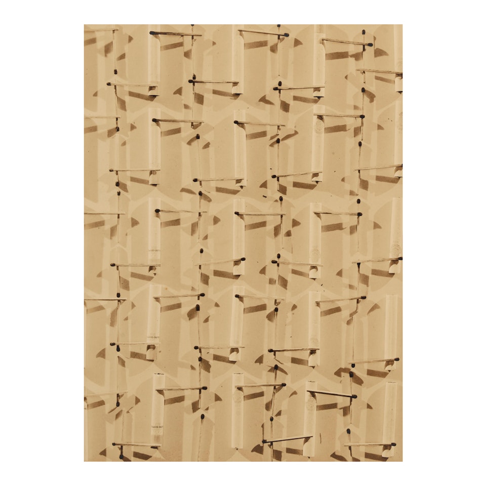 Matchsticks and Cigarettes (Stehli Silks, "Americana" Print Collection of Fabric Designs) by Edward Steichen