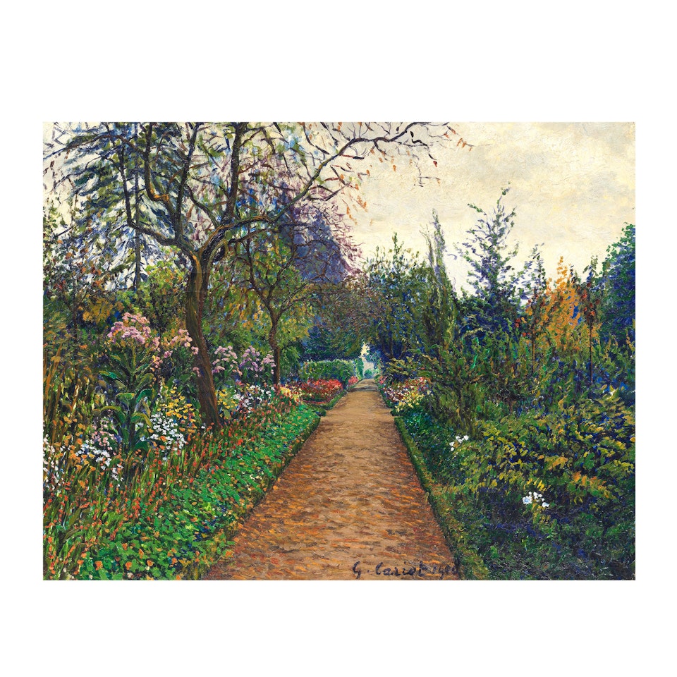 Une allée du parc du Château de Périgny-sur-Yerres by Gustave Cariot