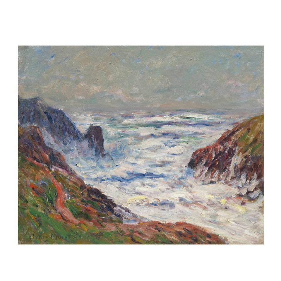 Écume et vagues, côte bretonne by Henry Moret
