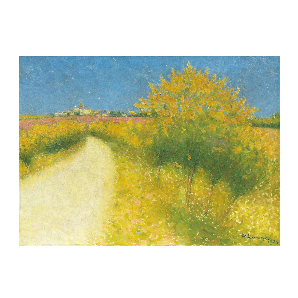 Route aux environs de Cailhau by Achille Laugé