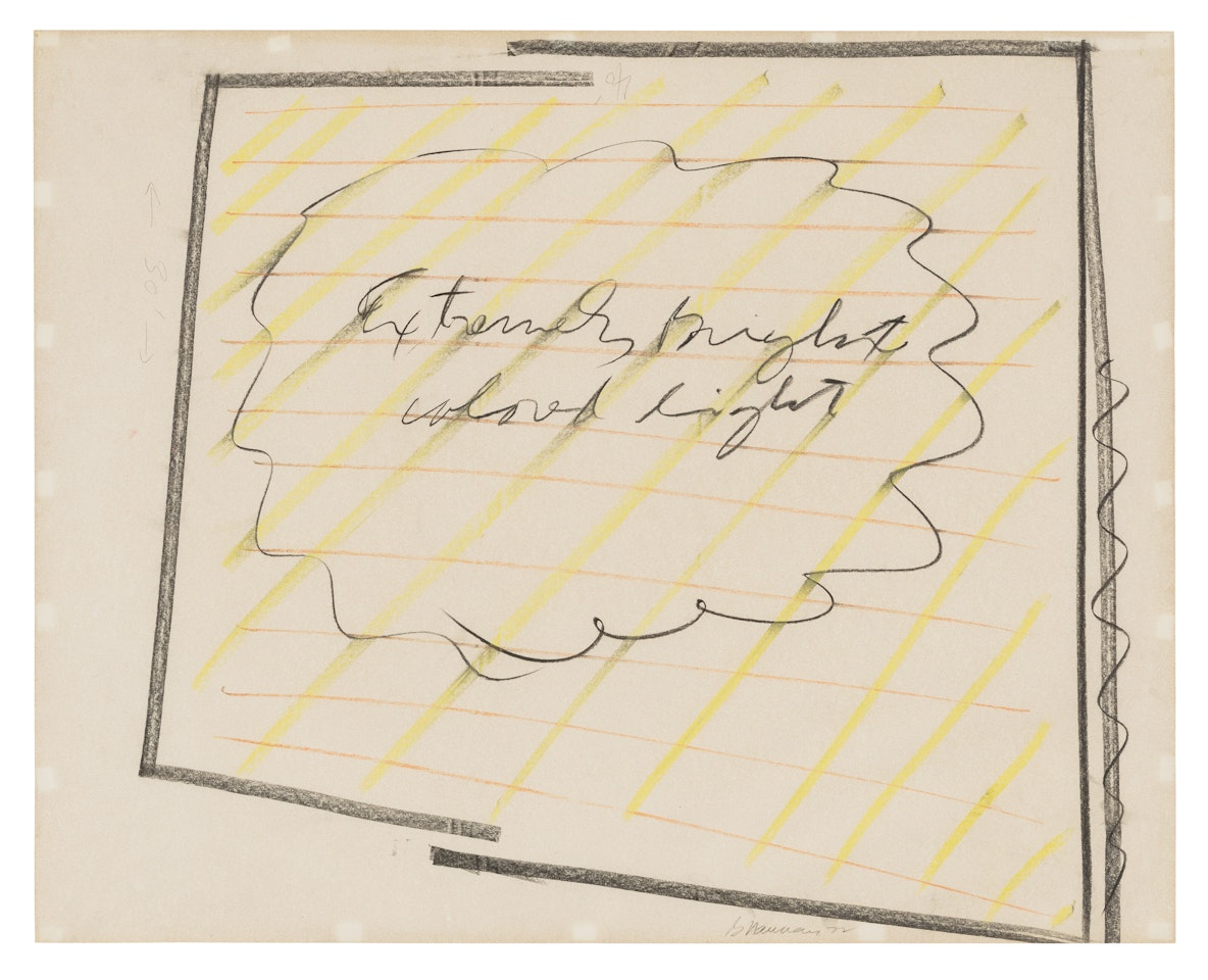 Extremely Bright Colored Light by Bruce Nauman