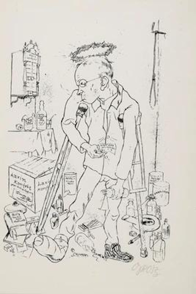 Der Hypochonder Otto Schmalhausen by George Grosz