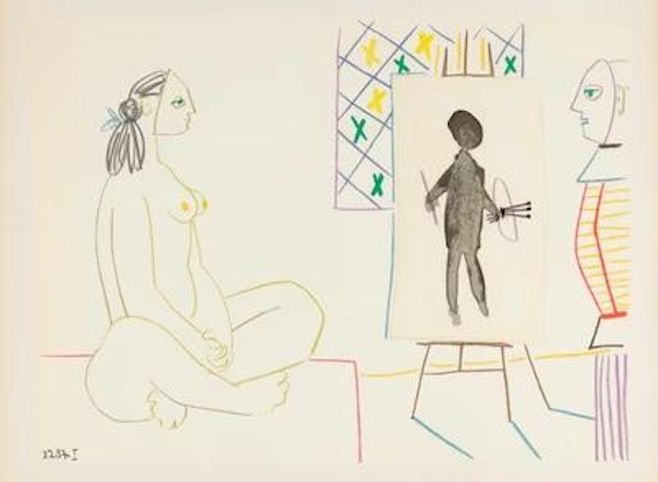 Le chevalet by Pablo Picasso