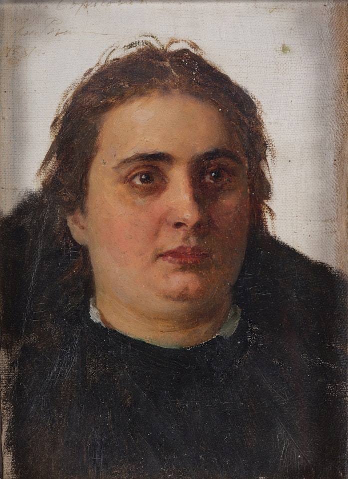 Portrait of Emilia Vasilievna Borisova; 1881 by Ilya Yefimovich Repin