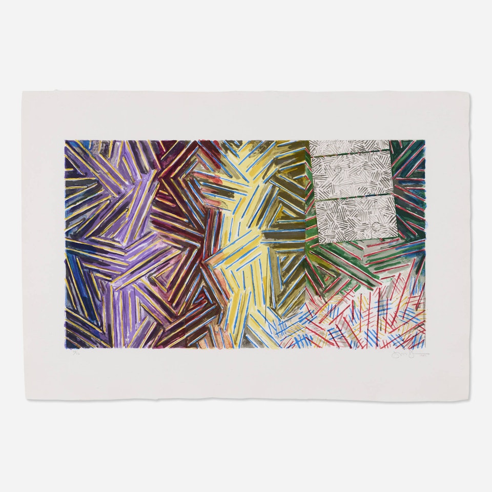 Between the Clock and the Bed by Jasper Johns