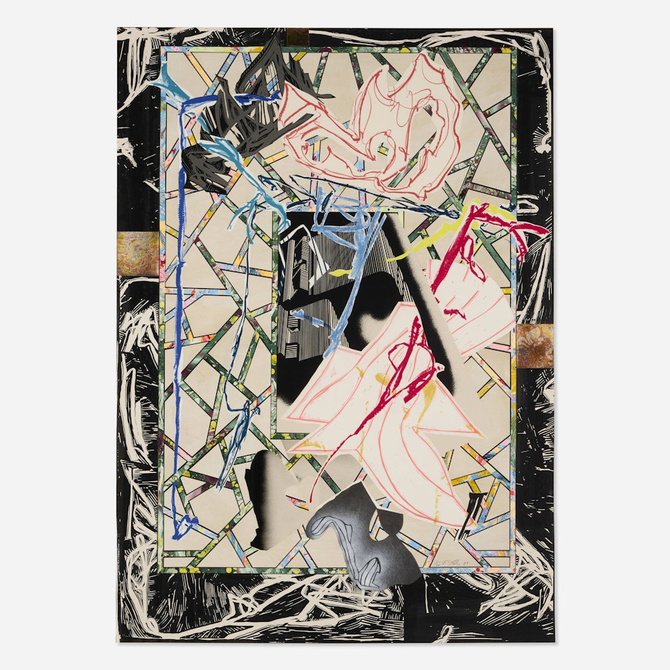 The Counterpane (from the Waves I series) by Frank Stella