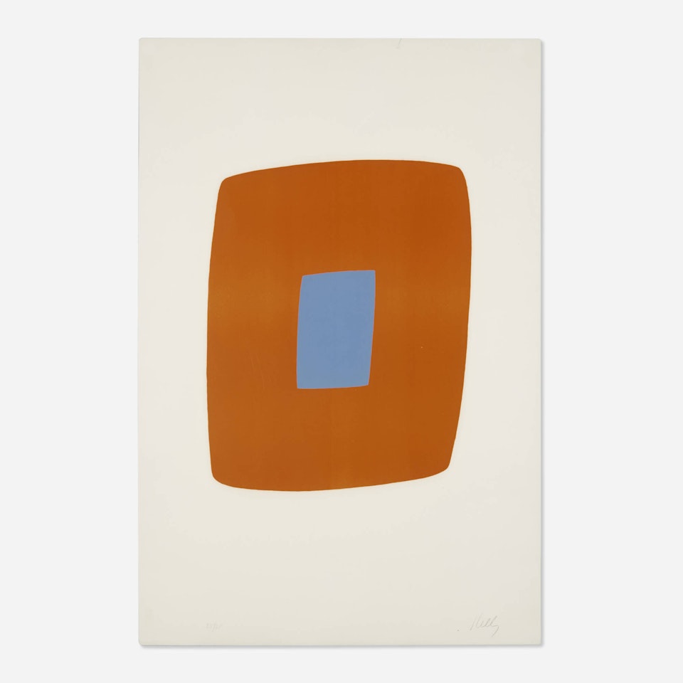 Orange with Blue by Ellsworth Kelly