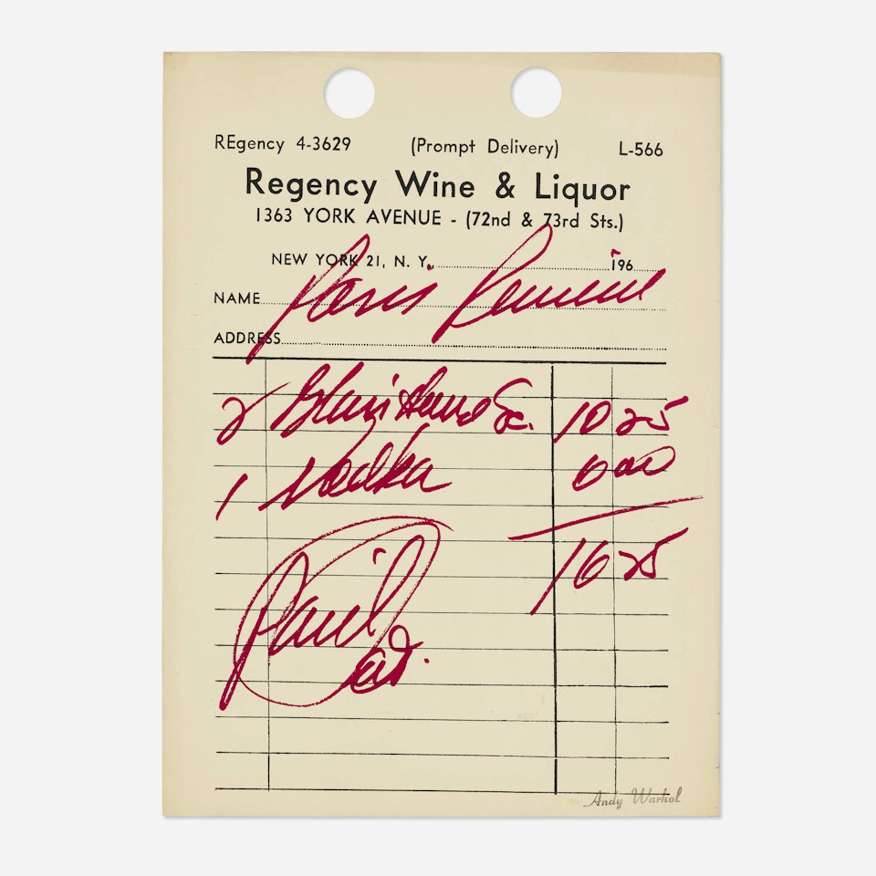 Paris Review by Andy Warhol