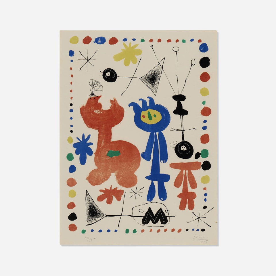 Figure et oiseau by Joan Miró