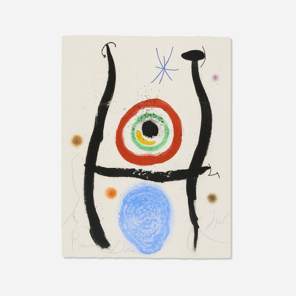 le bleu de la cible by Joan Miró