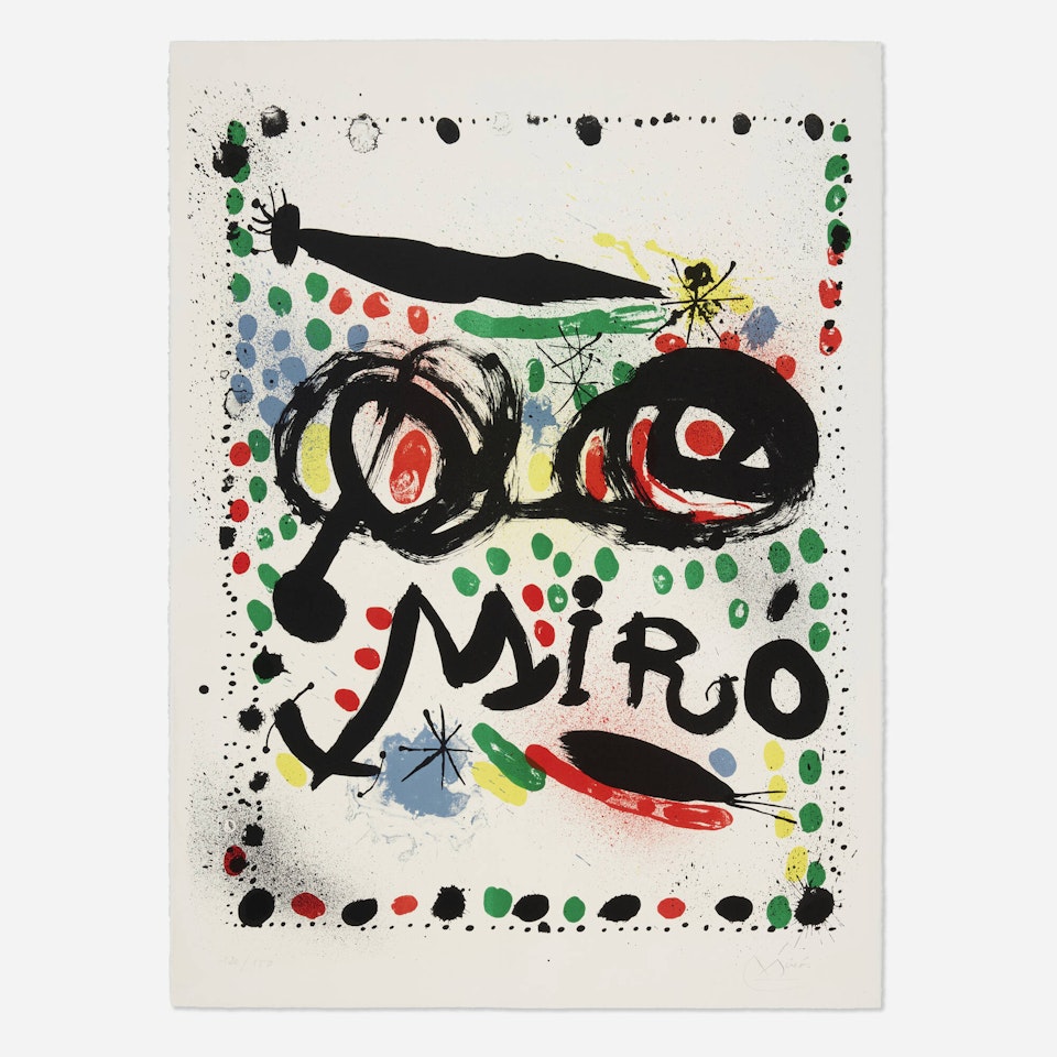 Philadelphia Museum of Art exhibition poster by Joan Miró