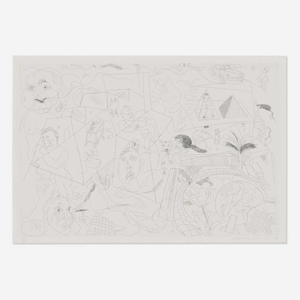 House Doodle by David Hockney