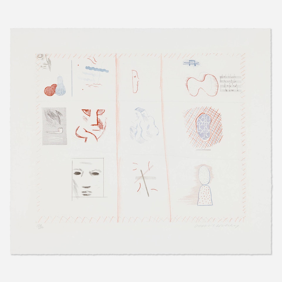 Franco-American Mail (from the Blue Guitar portfolio) by David Hockney