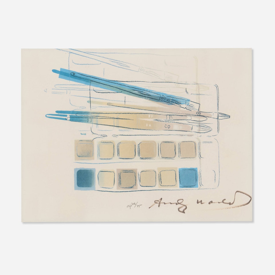 Watercolor Paint Kit with Brushes by Andy Warhol