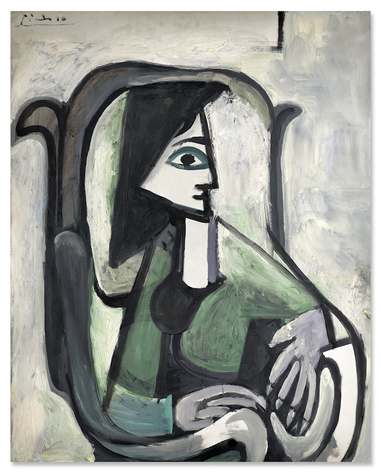 Femme de profil dans un fauteuil (III) by Pablo Picasso