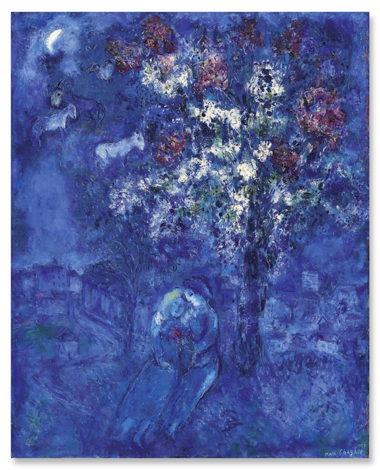 Les fleurs de Saint-Jean-Cap-Ferrat by Marc Chagall