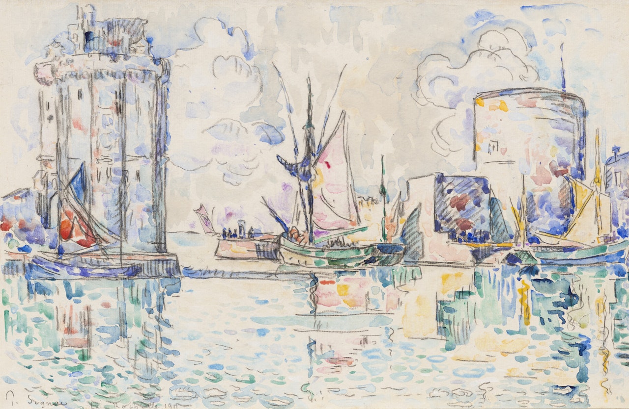 La Rochelle. Sortie du port by Paul Signac