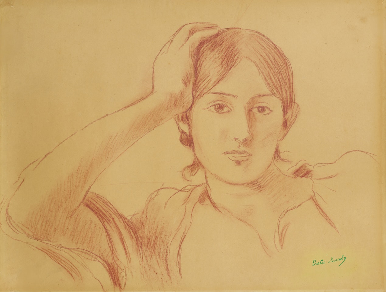 Portrait de Jeanne Pontillon by Berthe Morisot