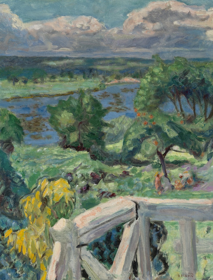 Coup de soleil (La terrasse de "Ma roulotte" à Vernonnet) by Pierre Bonnard