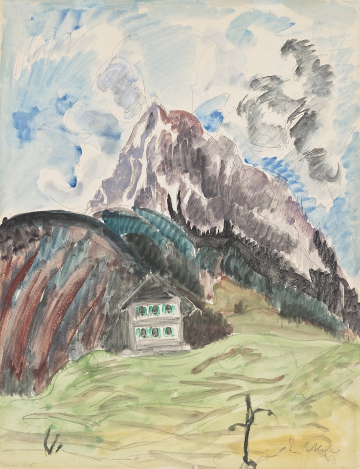 Haus am Berg by Erich Heckel