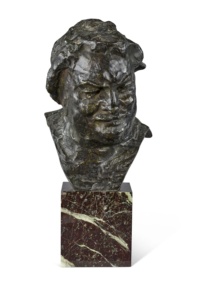 Balzac, étude type C (buste), 3ème version, grand modèle by Auguste Rodin