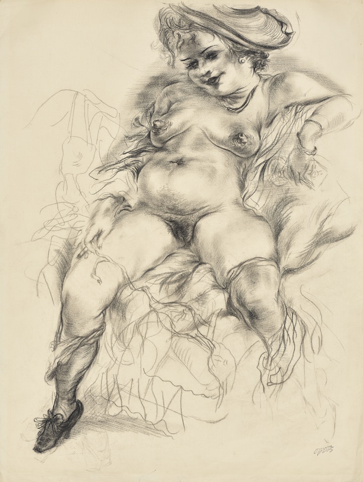 Liegender Akt, Cape Cod by George Grosz