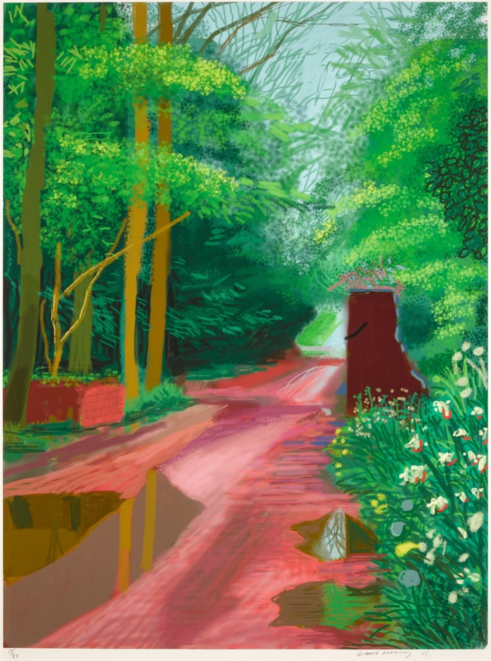 The Arrival of Spring in Woldgate, East Yorkshire in 2011 (twenty eleven) - 11 May by David Hockney