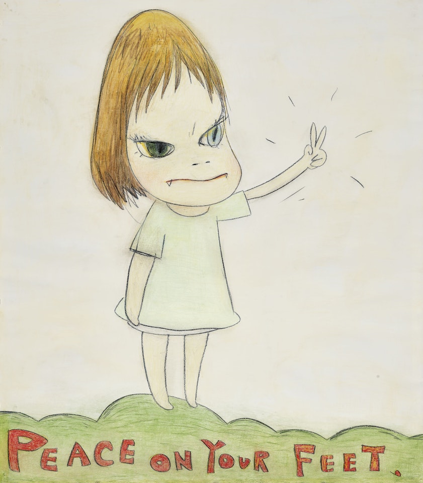 PEACE ON YOUR FEET by Yoshitomo Nara