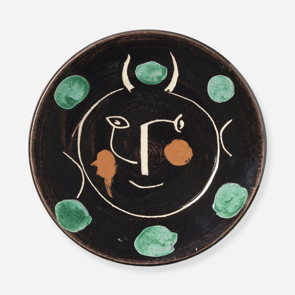 Service visage noir by Pablo Picasso