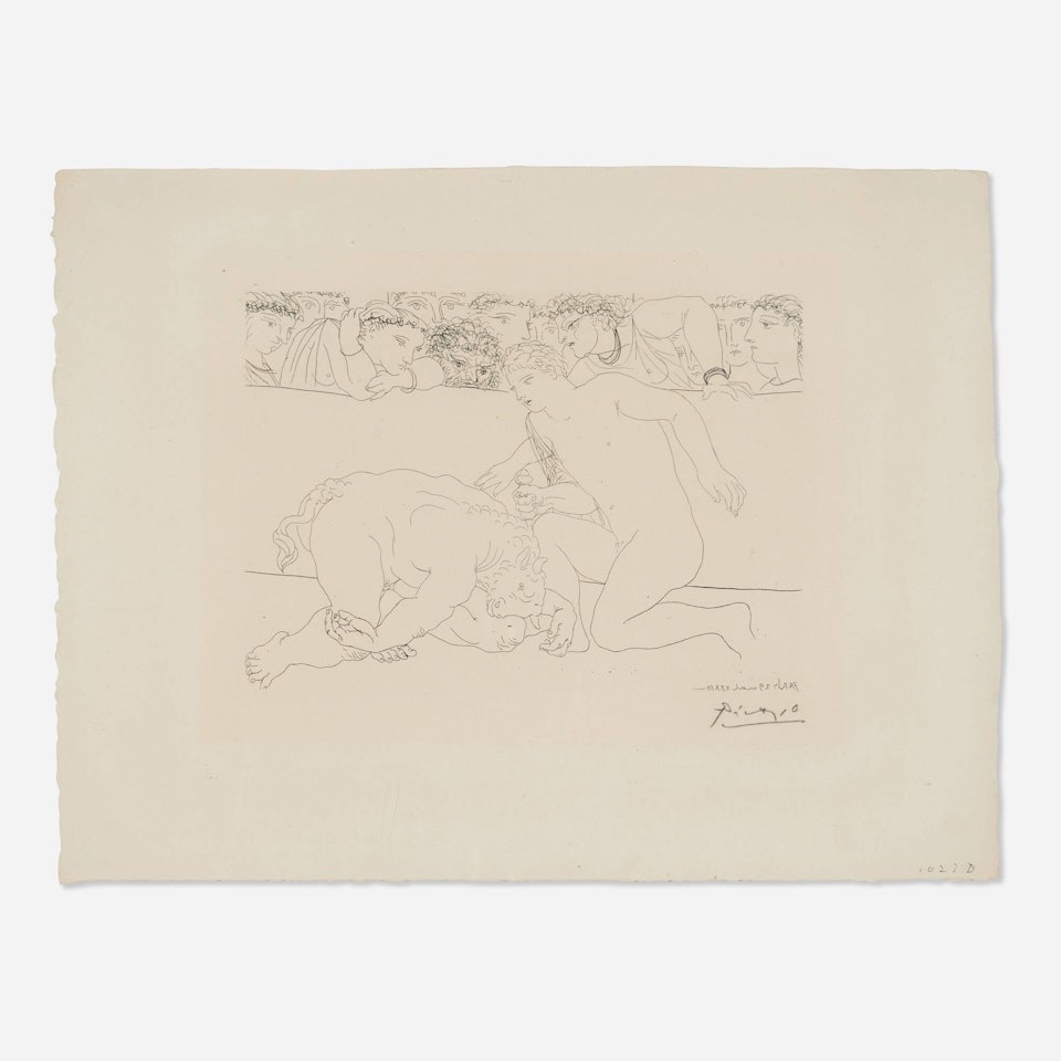 Minotaure vaincu (from La Suite Vollard) by Pablo Picasso