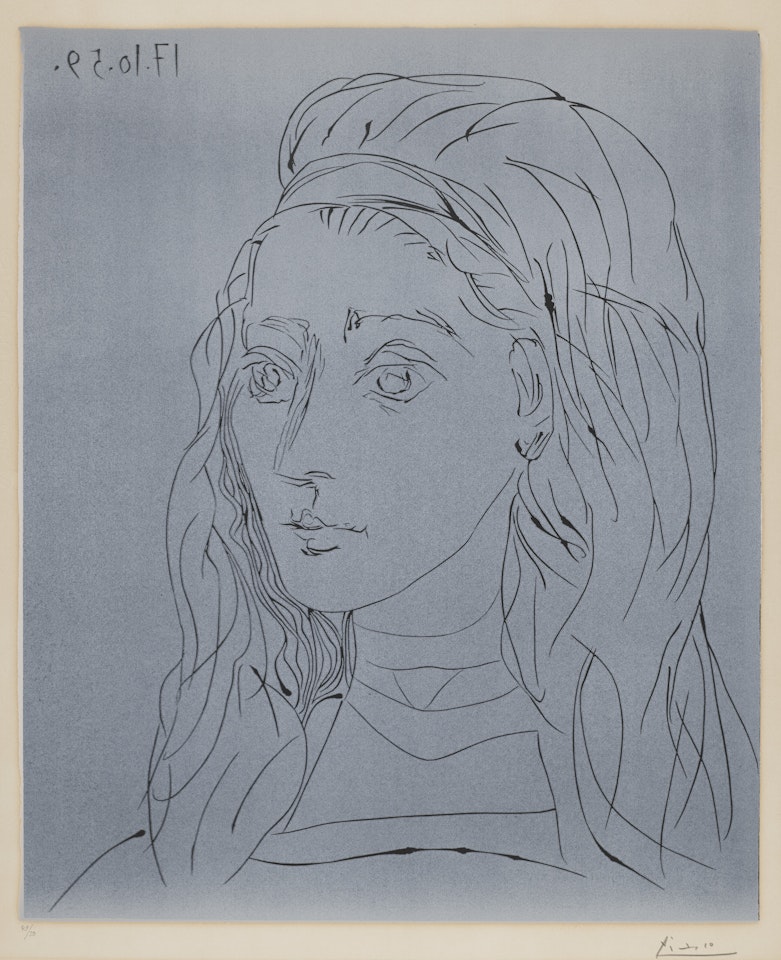 Portrait de Jacqueline by Pablo Picasso
