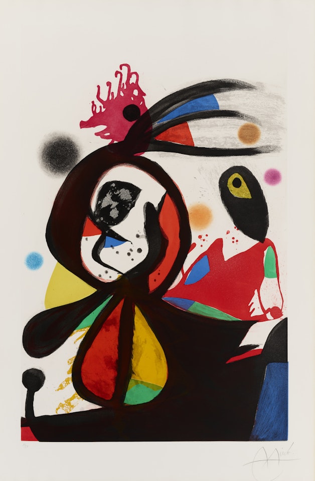 L"Aigrette Rouge by Joan Miró