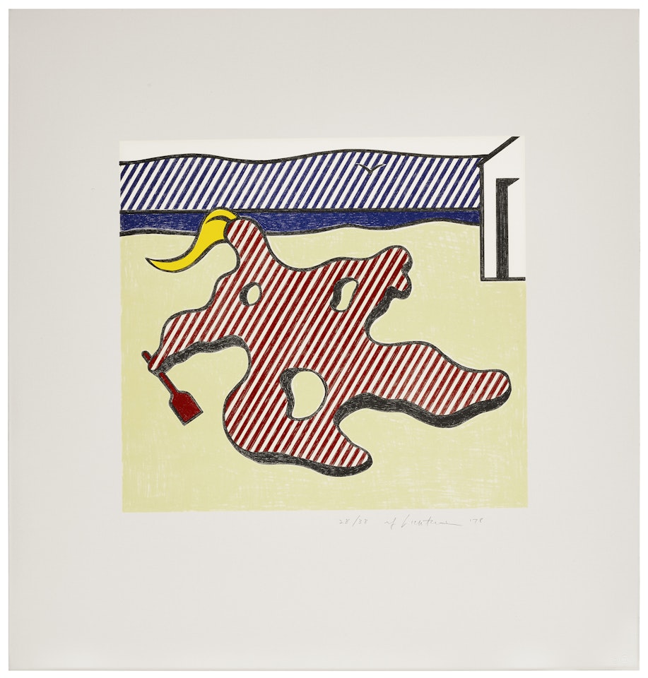 Nude on Beach, from Surrealist Series by Roy Lichtenstein