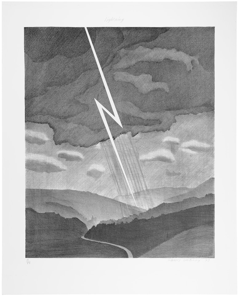 Lightning, from Weather Series by David Hockney