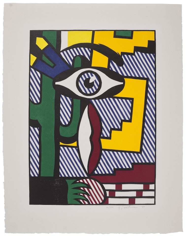 American Indian Theme III, from American Indian Theme series by Roy Lichtenstein