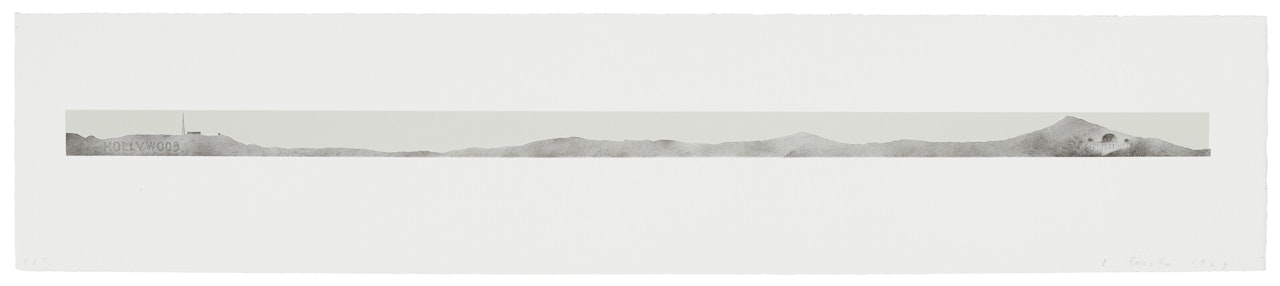 Hollywood with Observatory by Ed Ruscha