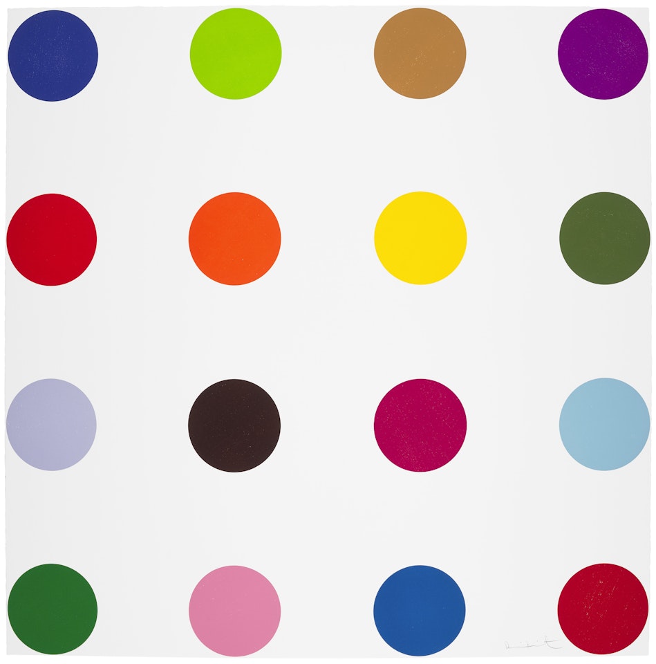 Cocarboxylase, from 40 Woodcut Spots by Damien Hirst