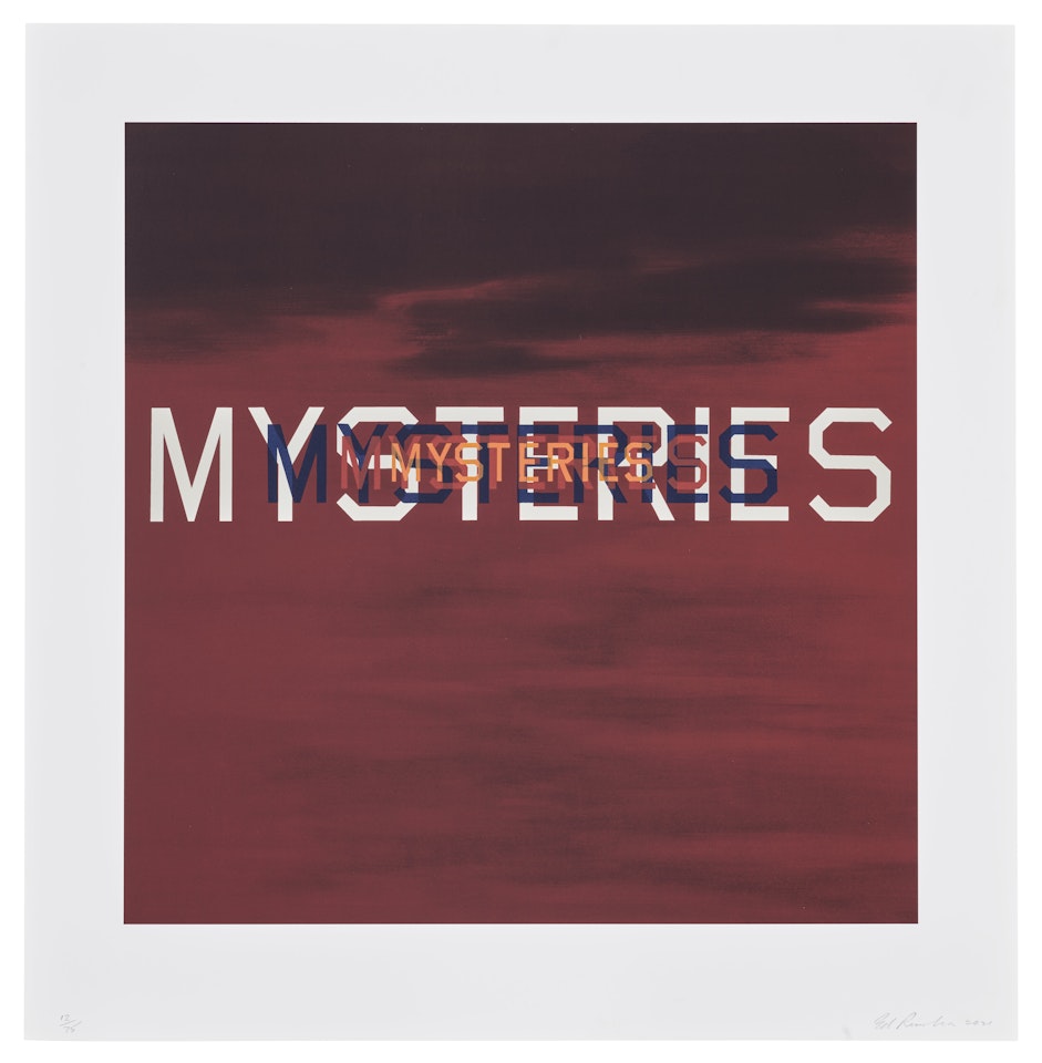 Mysteries by Ed Ruscha