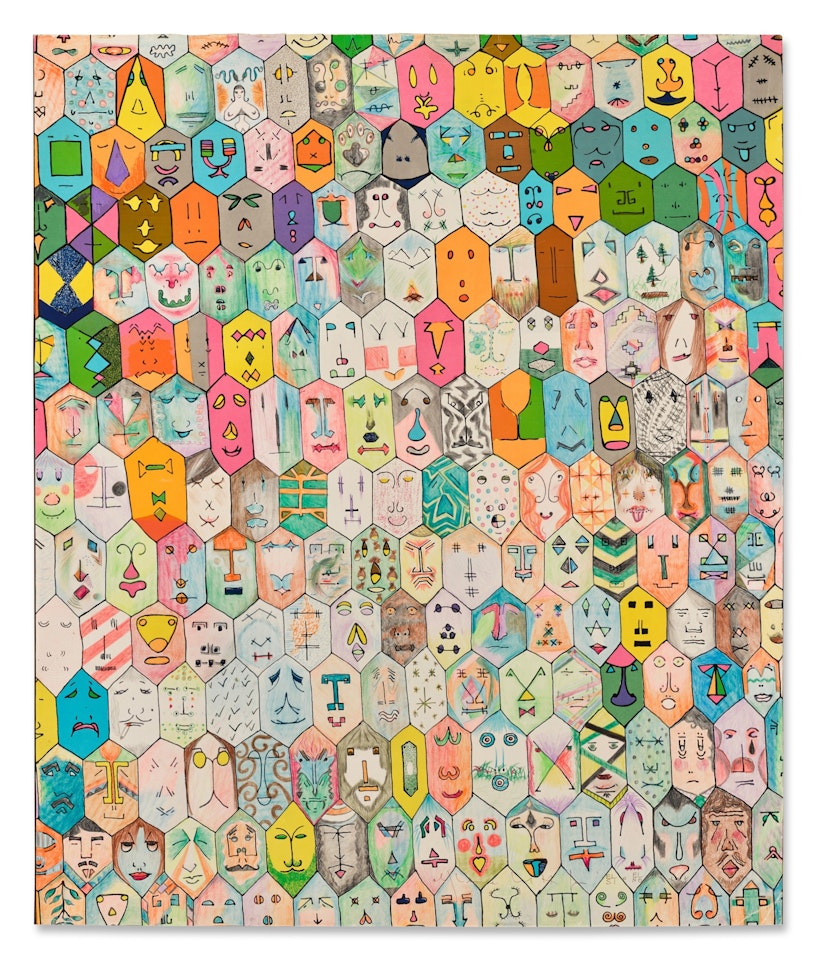 Faccine colorate by Alighiero Boetti
