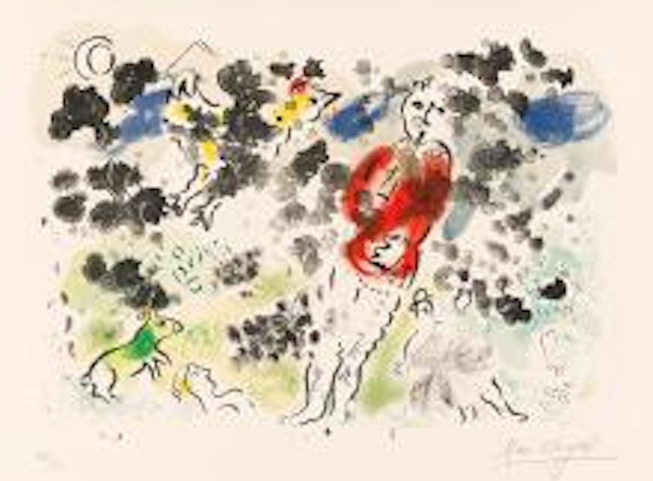 Le Clown á la Flûte I. by Marc Chagall