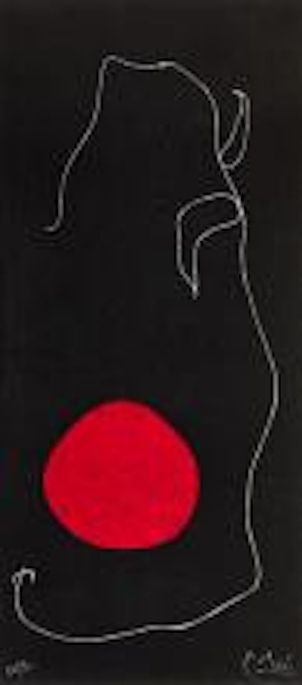 Oiseau Devant le Soleil. by Joan Miró