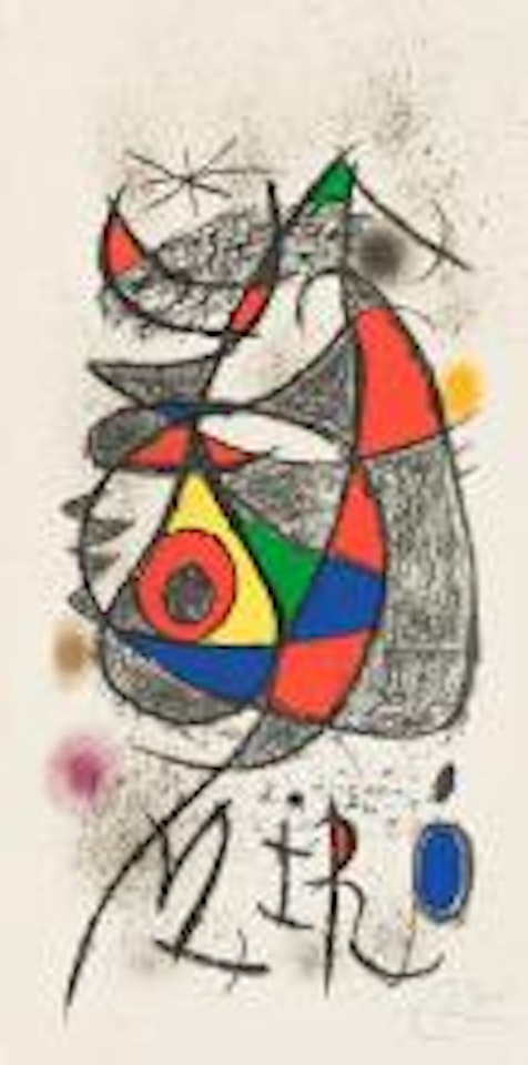 Affiche pour l"Exposition "Peintures, gouaches, dessins." by Joan Miró