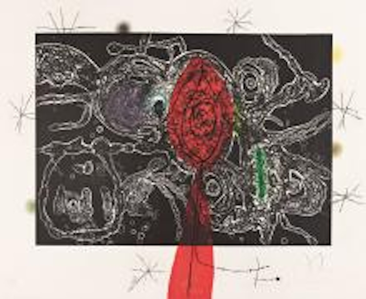 Plate II from Espriu - Miró. by Joan Miró