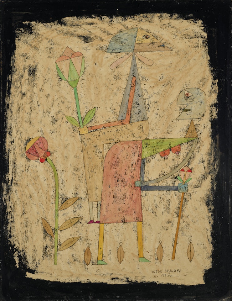 Amoureux dans un jardin by Victor Brauner