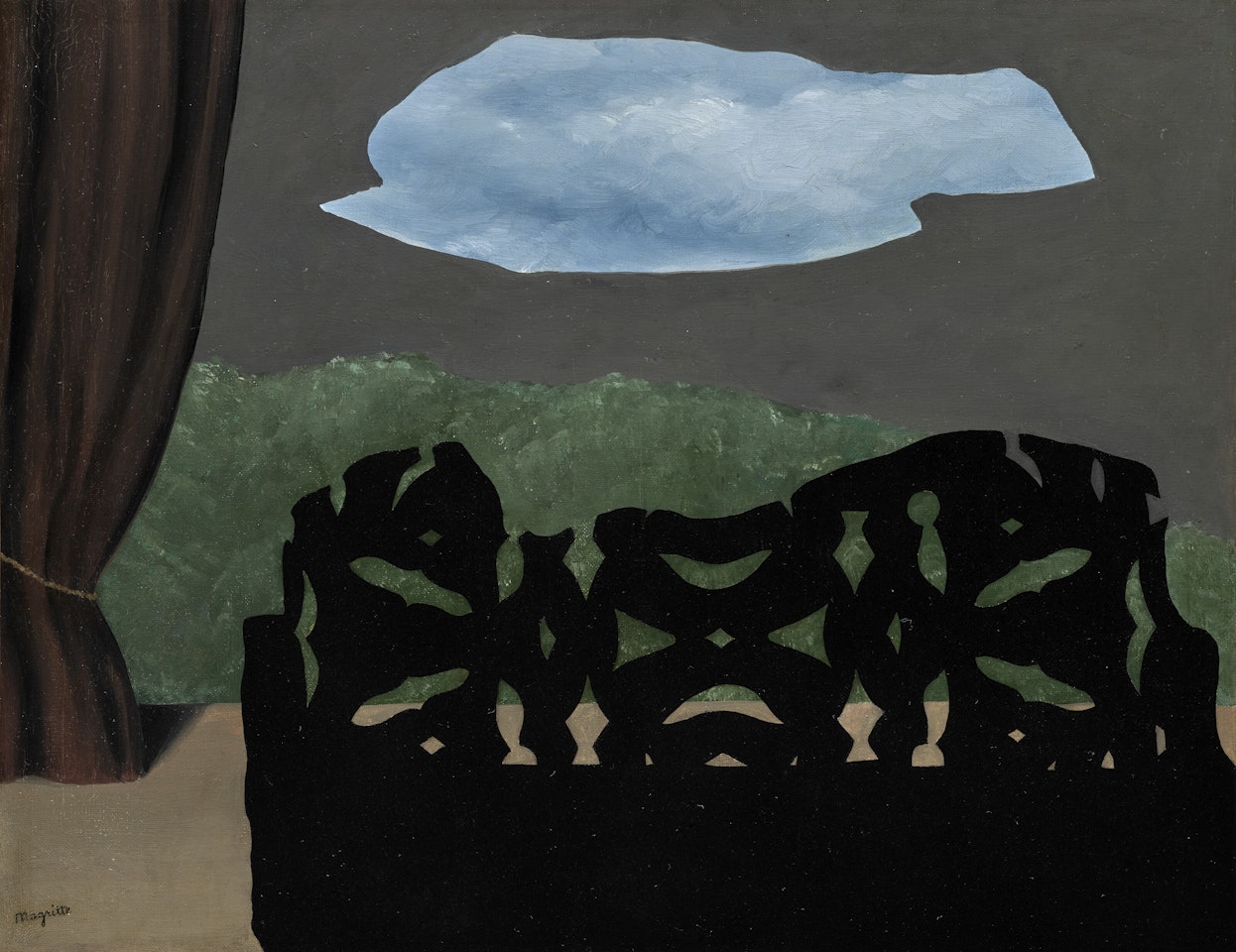 Le Ciel passe dans l"air by René Magritte