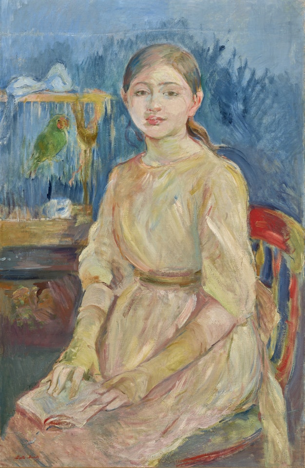 Julie Manet à la perruche by Berthe Morisot