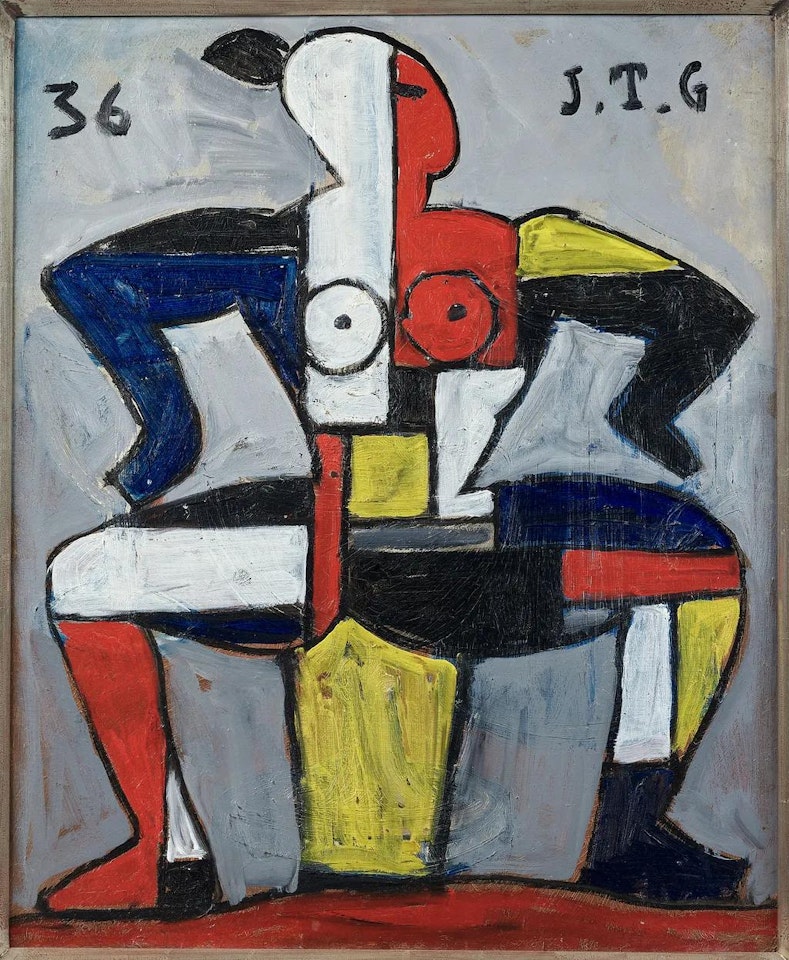 Figura de mujer sendata construtiva by Joaquín Torres-García