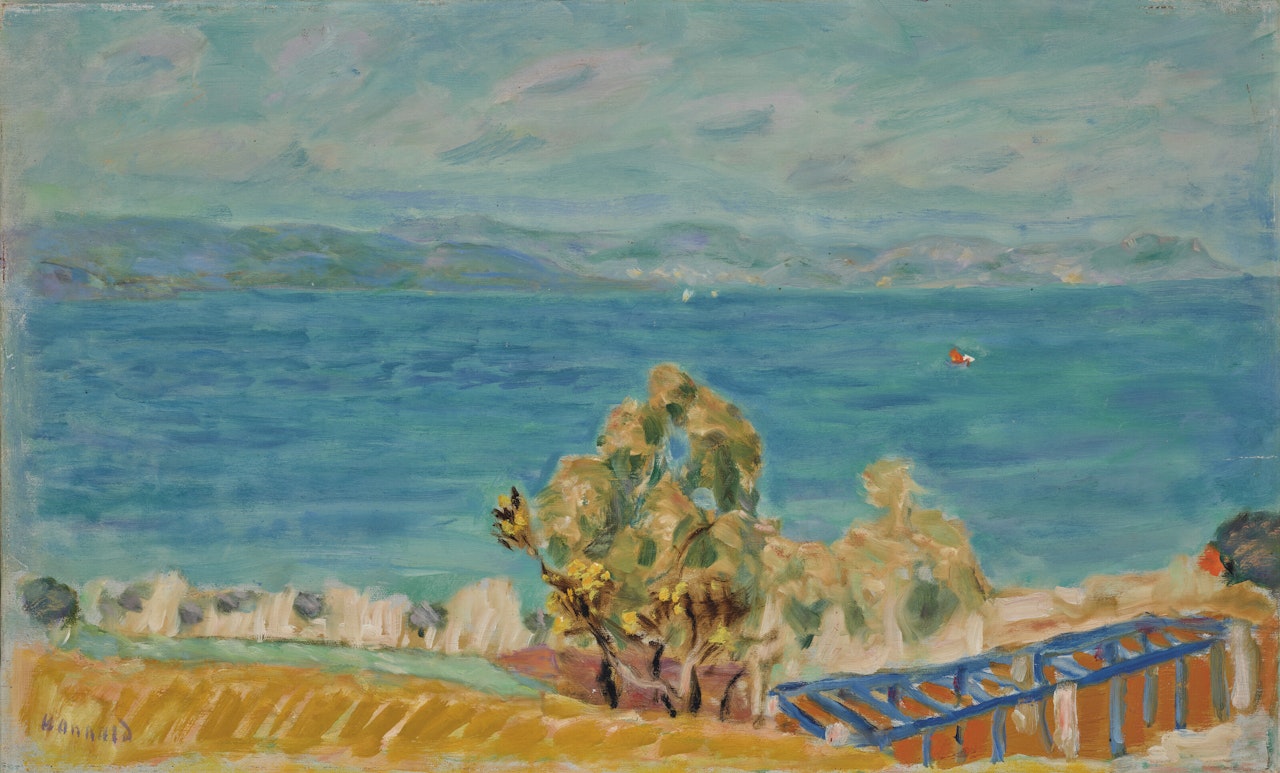 Mer et mimosas by Pierre Bonnard