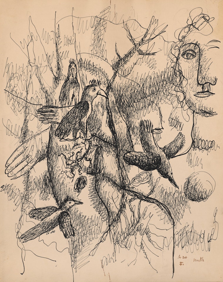 Femme et oiseaux by Fernand Leger