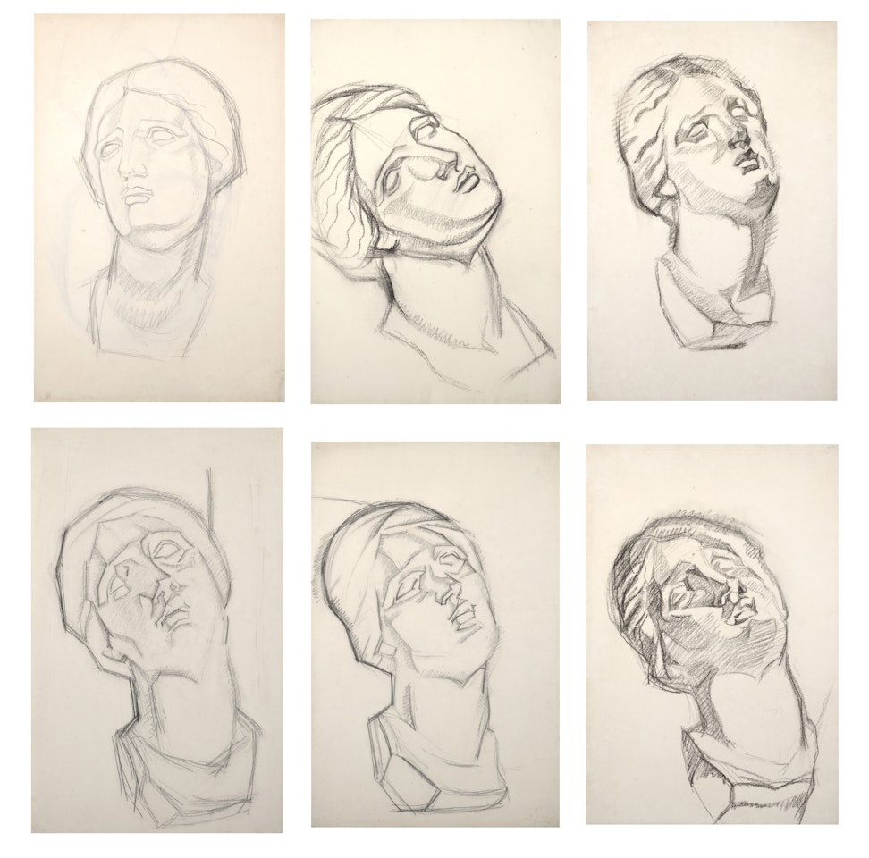 Étude de visage I-VI by Juan Gris